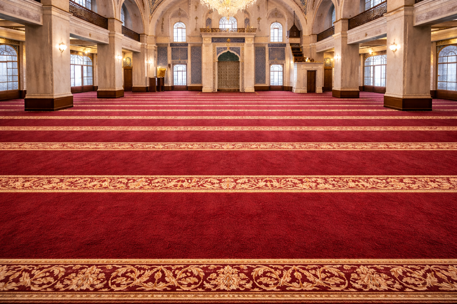 Bordo Cami Halısı - Ferahnur Halı