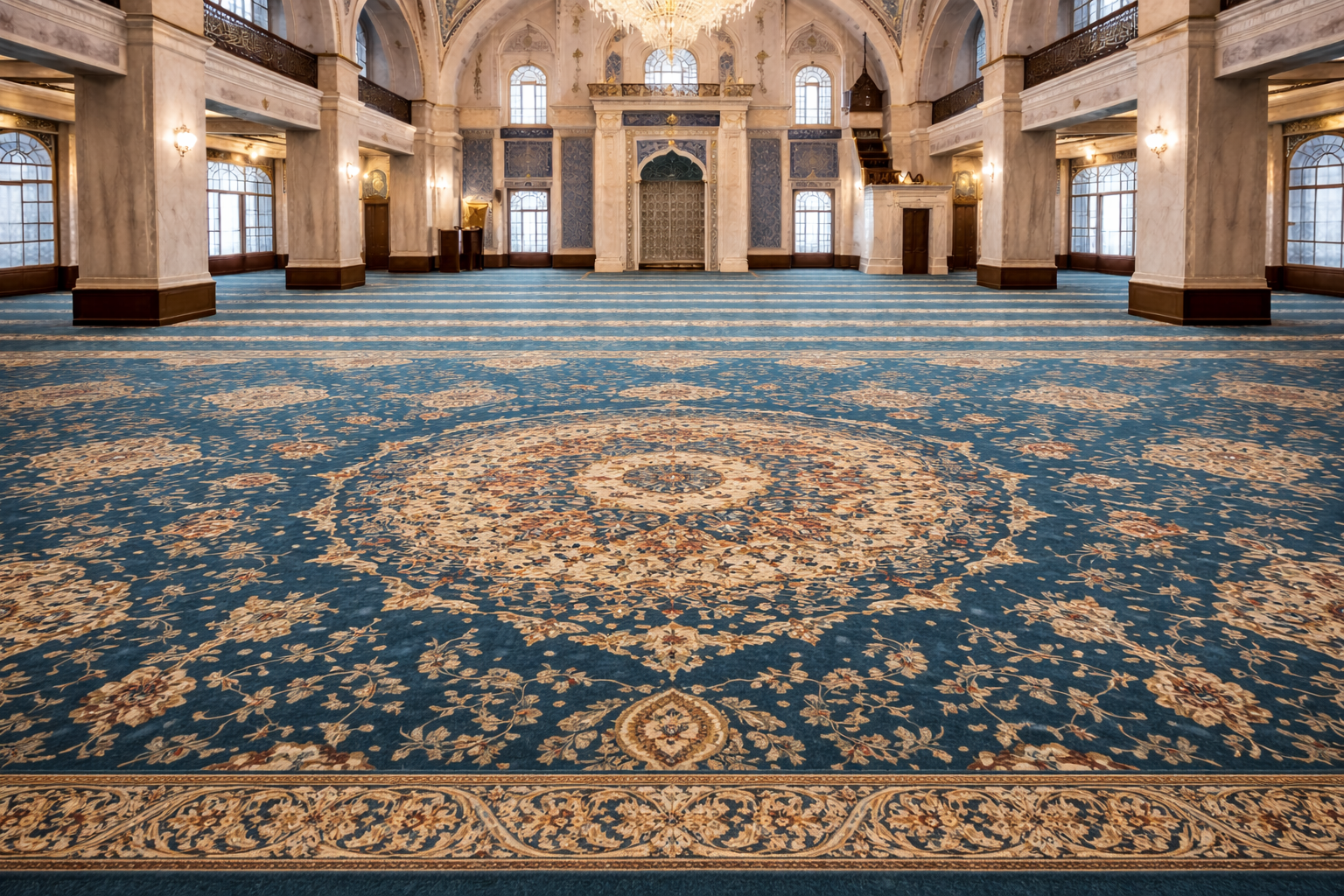 Osmanlı Selçuklu Desenli Cami Halısı - Ferahnur Halı